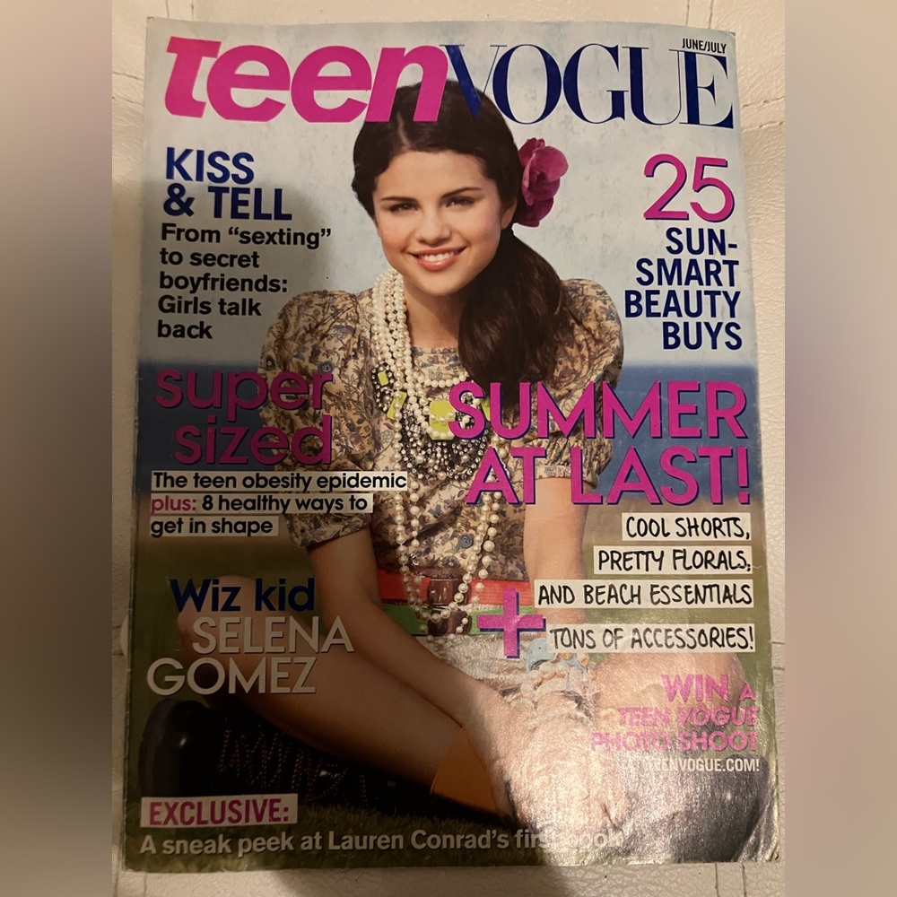 Teen Vogue Magazine with Selena Gomez